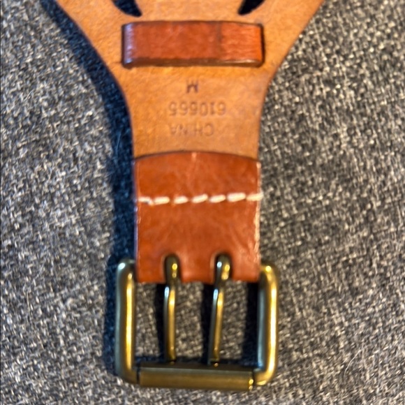 Calvin Klein Womens brown perforated belt - Picture 5 of 5